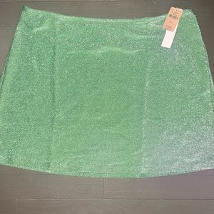 NWT L PINK bathing suit cover up skirt